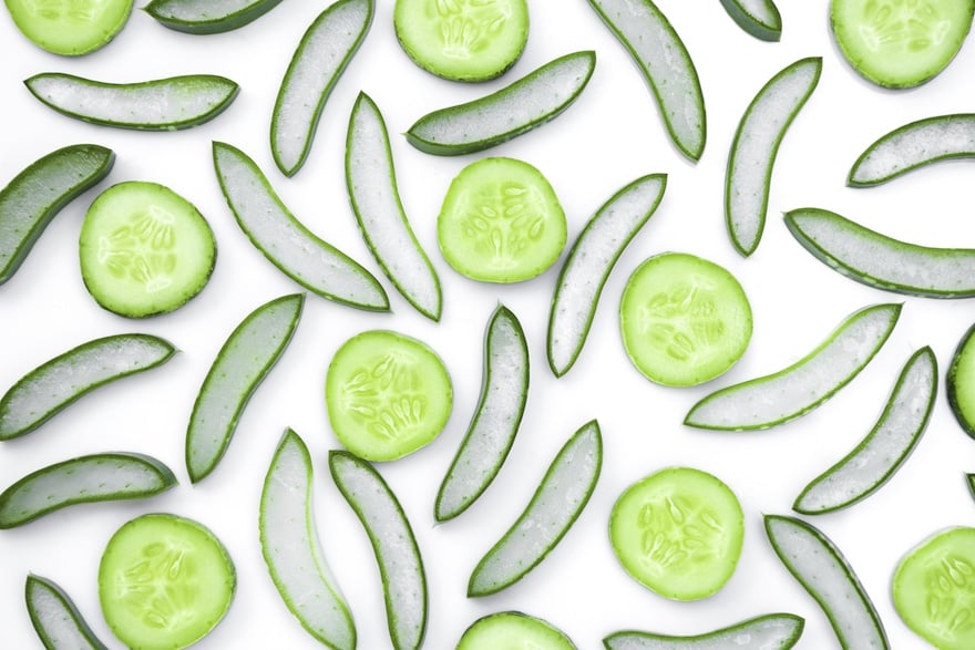 homemade face mask aloe cucumber