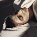 homemade face mask woman at home