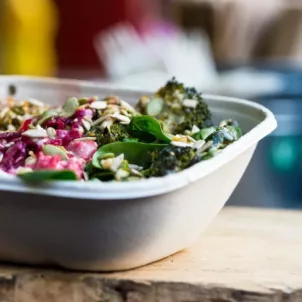 Carry out bowl of vegetables