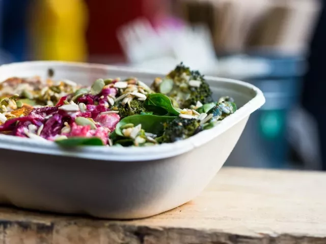 Carry out bowl of vegetables