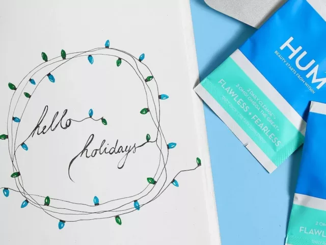 Holiday greeting script with Flawless + Fearless packets