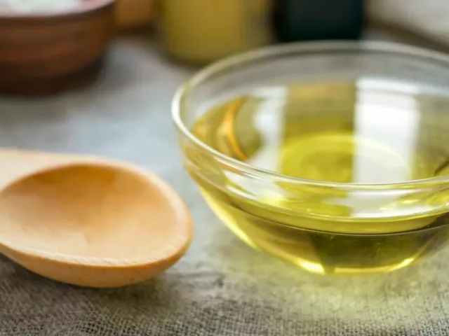 Ramekin of MCT oil for wellness