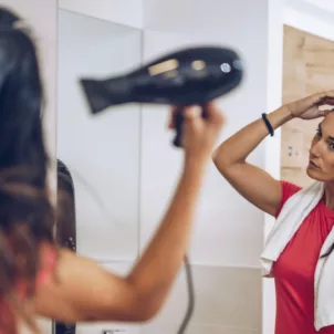 Save time by getting ready at the gym before heading to the office