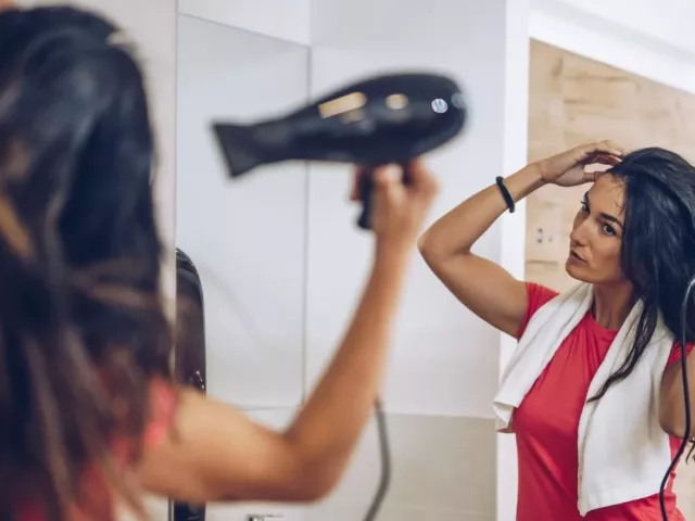 Save time by getting ready at the gym before heading to the office