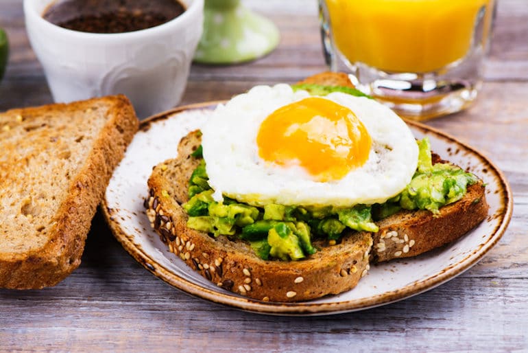 Eggs and Avocado Toast for an Easy Healthy Breakfast