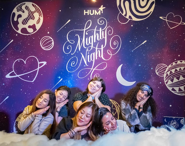 Team HUM on Mighty Night cloud