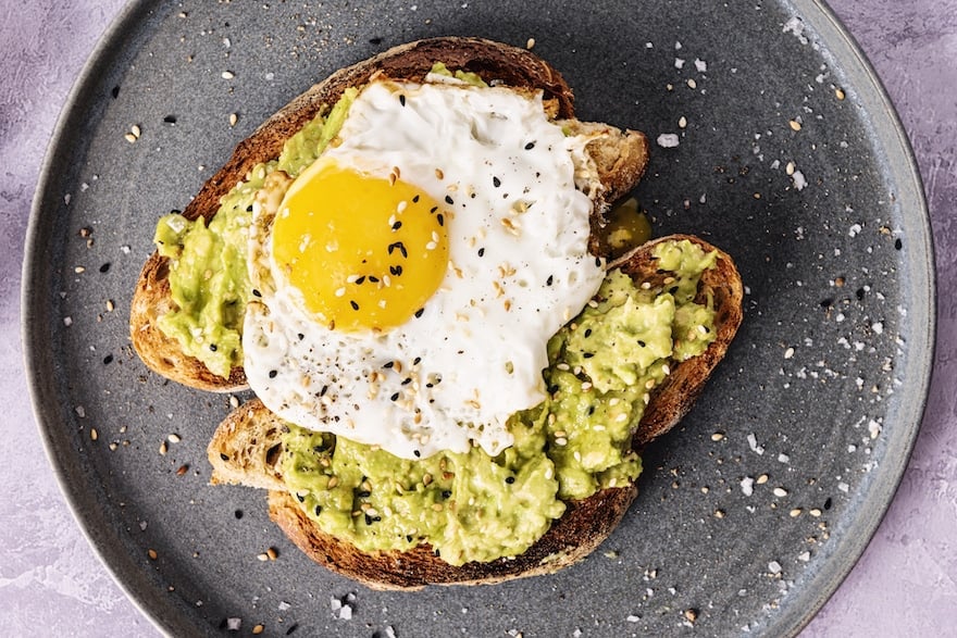 what to eat when hungover avocado toast