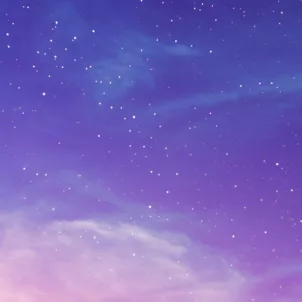 Purple and pink starry sky