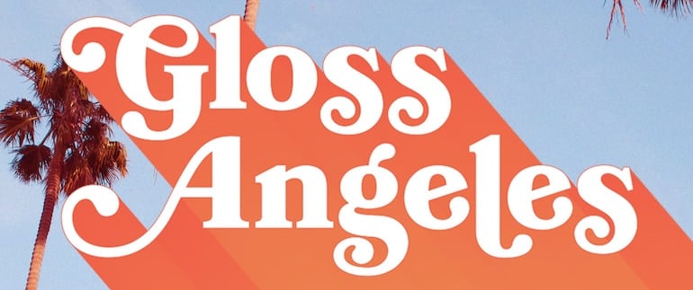 Gloss Angeles podcast logo with palm trees