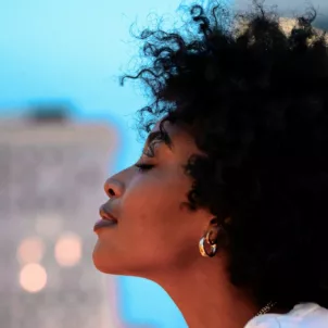 free radicals woman in city