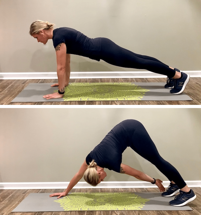 Plank toe touch workout, one of the best ab exercises