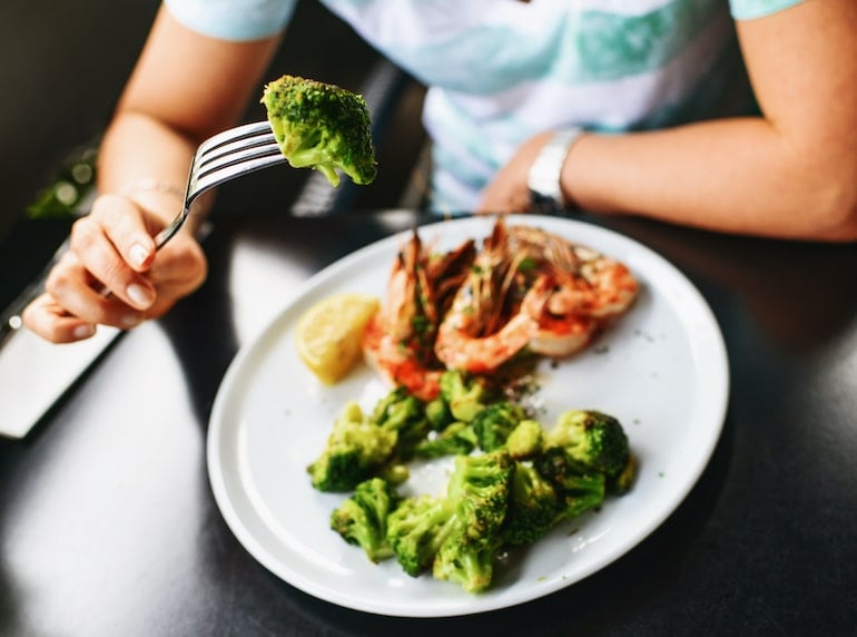 Eating broccoli because for liver health