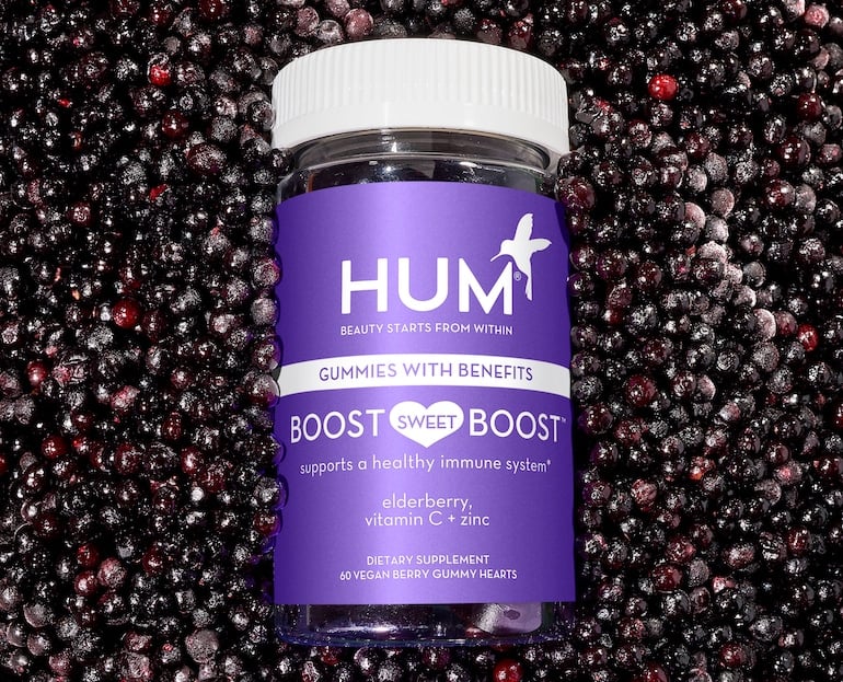 HUM Boost Sweet Boost vegan elderberry gummy supplement