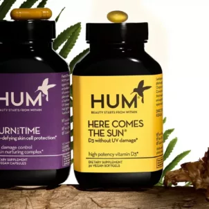 HUM Nutrition Turn Back Time and Here Comes the Sun supplements, which are suited for sun and skincare