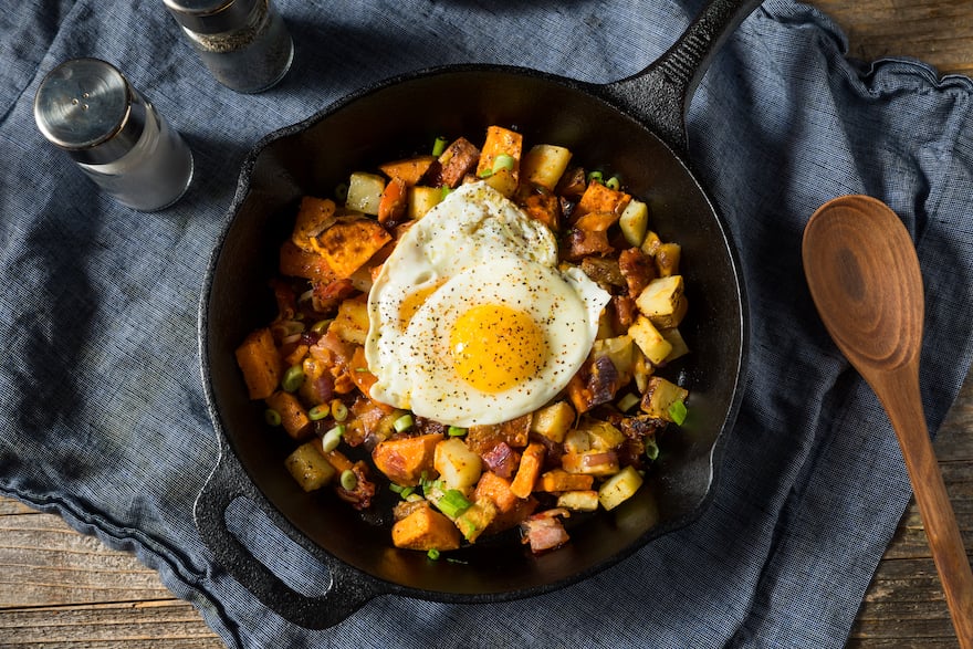 healthy brunch ideas sweet potato hash