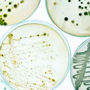 bacteria in petri dish