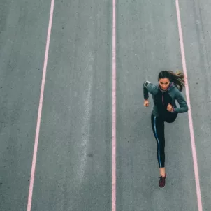 workout challenges woman running