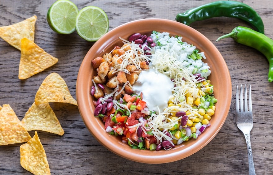 healthy meal ideas taco bowl