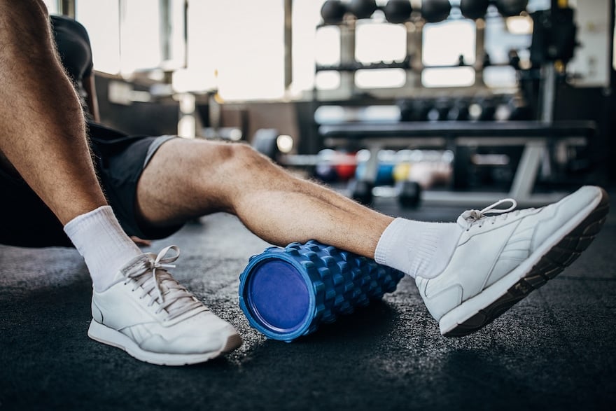 workout recovery foam rolling