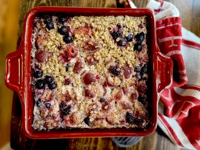 low waste recipes baked oatmeal