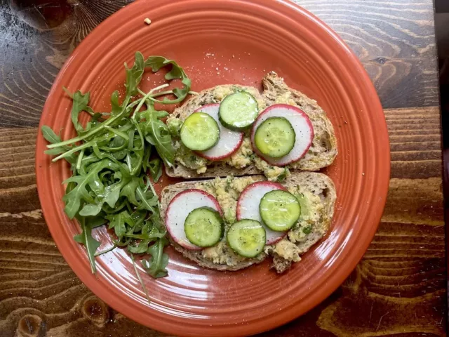 low waste recipes chickpea toast