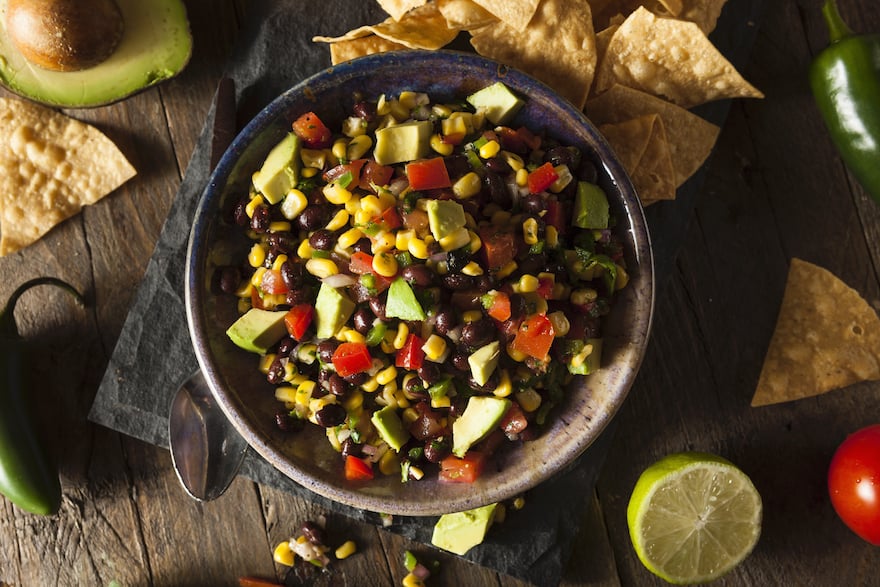 healthy pool snacks cowboy caviar