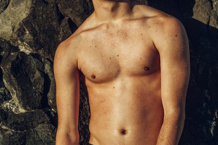 Male flat deals stomach