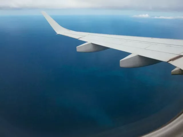 watching out plane window