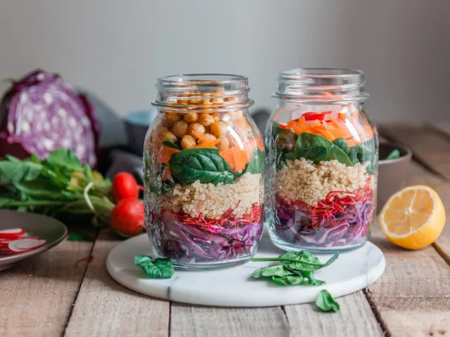 mason jar salads