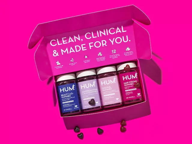 HUM subscription box with efficacious gummy vitamins