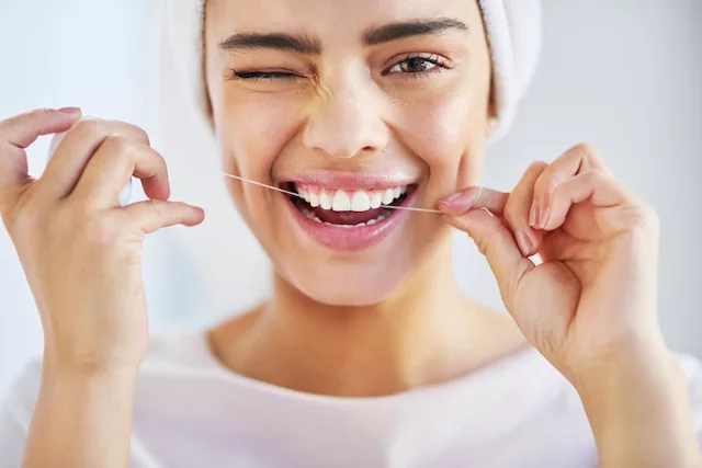 flossing oral health 