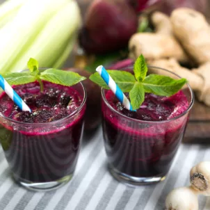 Fresh beetroot juice