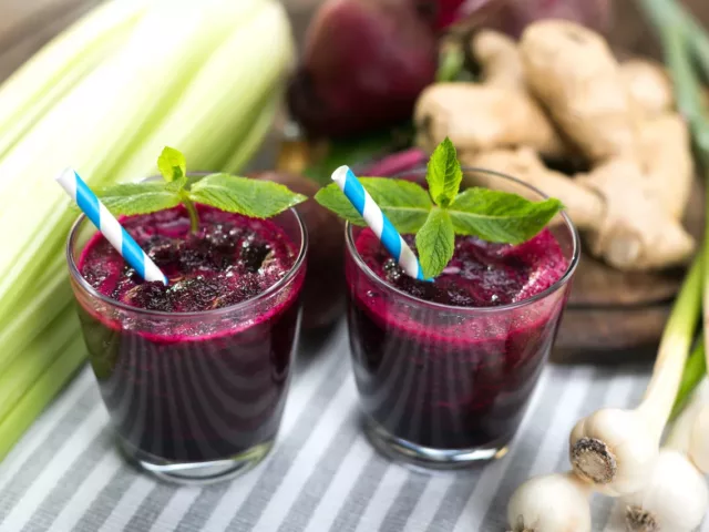 Fresh beetroot juice