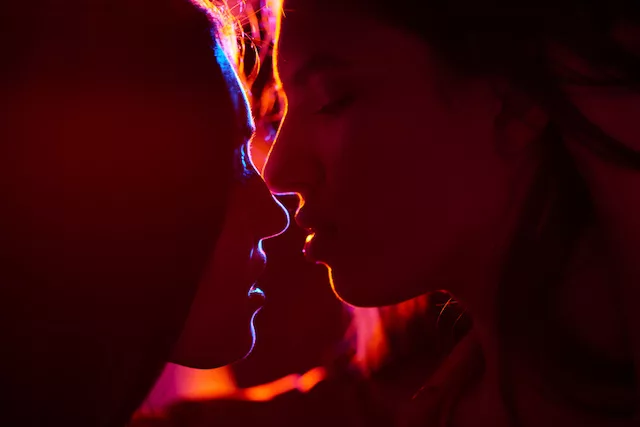 Two women before sex